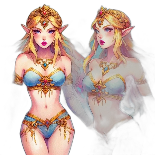 crown, fantasy art, concept art, pixel art transparent PNG cut-out