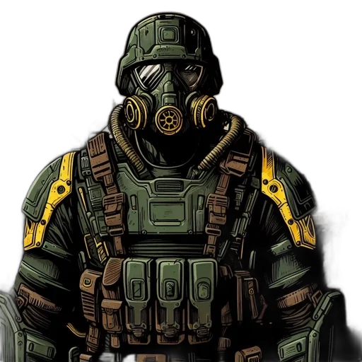 mask, face, jacket, concept art transparent PNG cut-out