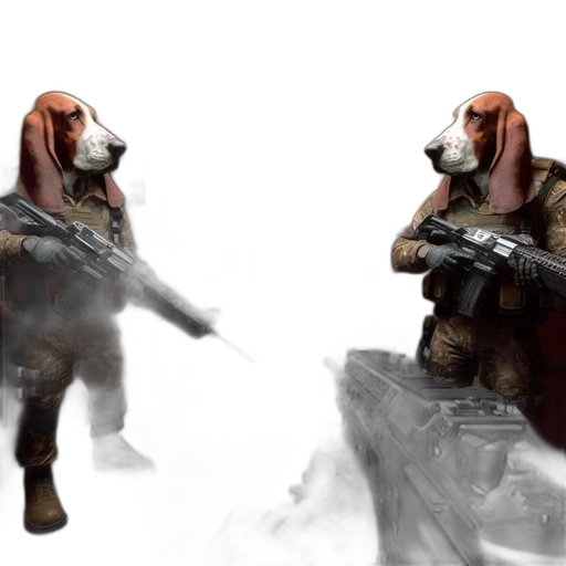 animal, weapon, concept art, 3d render transparent PNG cut-out