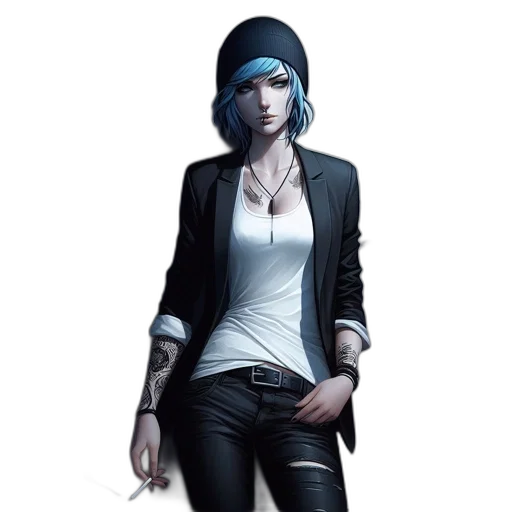 jacket, staff, hat, concept art transparent PNG cut-out
