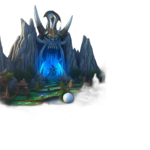 crown, staff, concept art, fantasy art transparent PNG cut-out