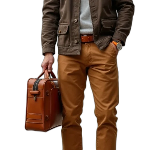 jacket, staff, photorealistic, 3d render transparent PNG cut-out