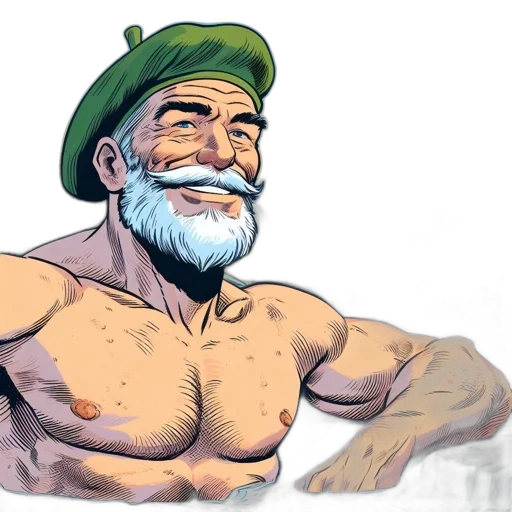 hat, comic book art, concept art, watercolor transparent PNG cut-out