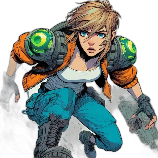 weapon, comic book art, concept art, cartoon transparent PNG cut-out