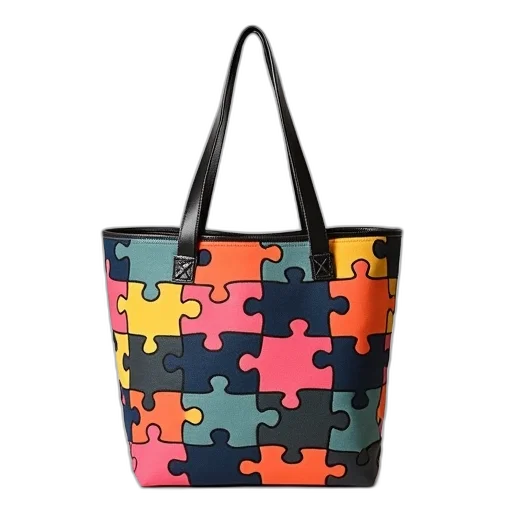 tote, bag, puzzle, piece transparent PNG cut-out