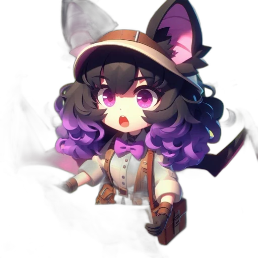 staff, hat, creature, weapon transparent PNG cut-out