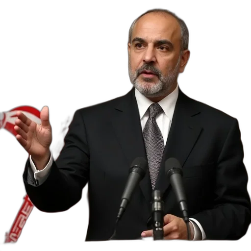 staff, photorealistic, iran, president transparent PNG cut-out