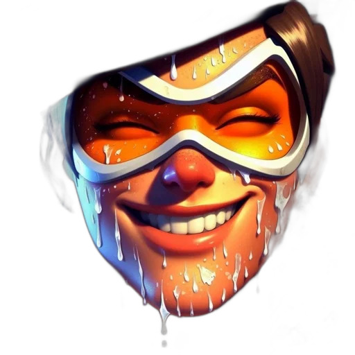 mask, face, staff, weapon transparent PNG cut-out