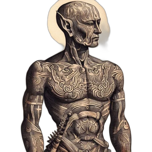 robot, sword, jewelry, staff transparent PNG cut-out