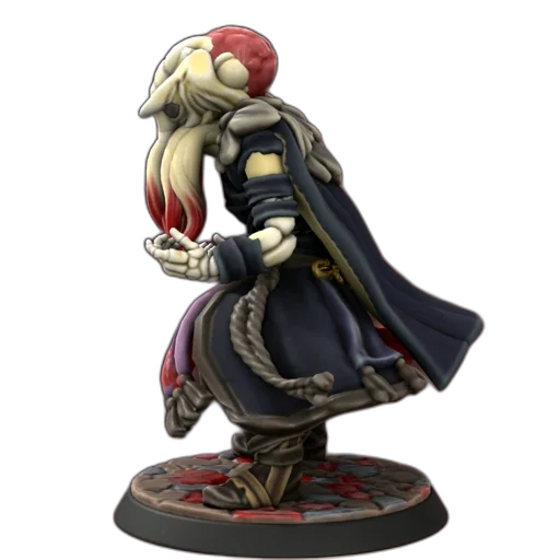 concept art, miniature, figurine, humanoid transparent PNG cut-out