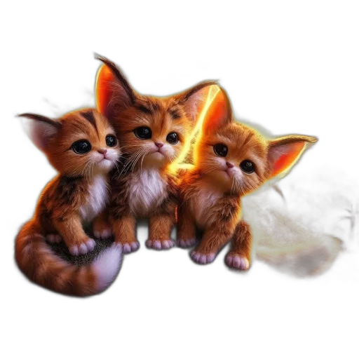 animal, photorealistic, fantasy art, 3d render transparent PNG cut-out