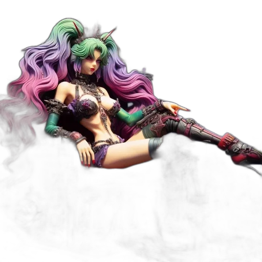 fantasy art, concept art, 3d render, pixel art transparent PNG cut-out