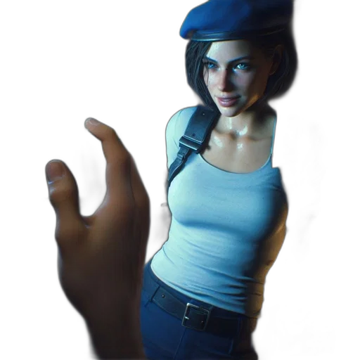 weapon, face, hat, staff transparent PNG cut-out