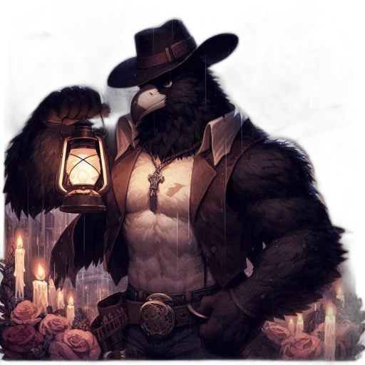 hat, staff, mask, animal transparent PNG cut-out