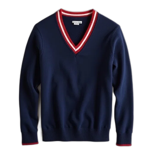 jacket, crew, sweater, navy transparent PNG cut-out