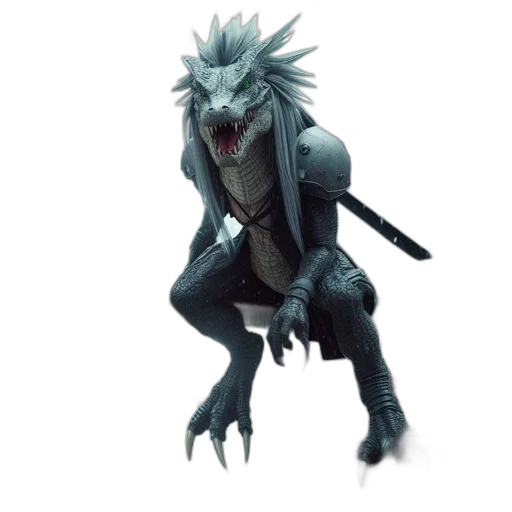 creature, dragon, staff, animal transparent PNG cut-out