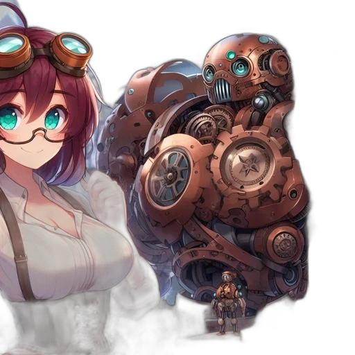 robot, weapon, staff, mask transparent PNG cut-out