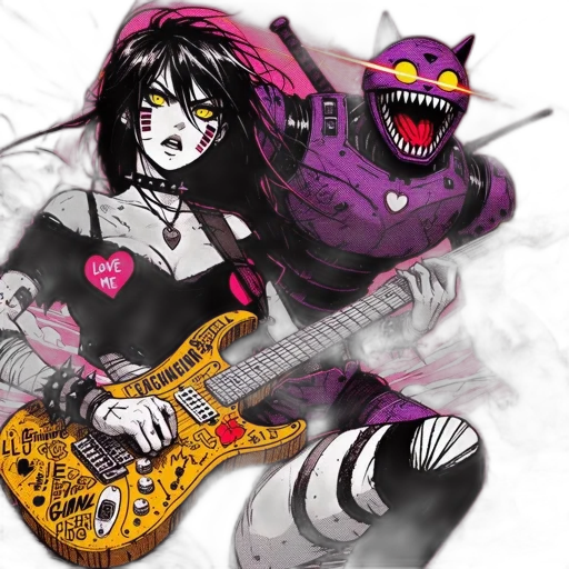 concept art, comic book art, cartoon, anime transparent PNG cut-out