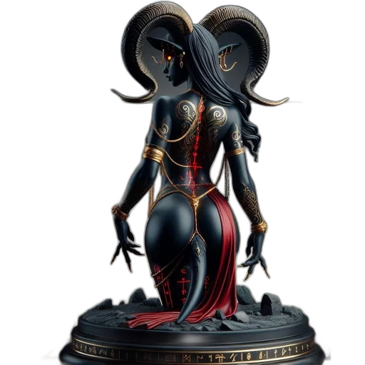 concept art, 3d render, fantasy art, statue transparent PNG cut-out
