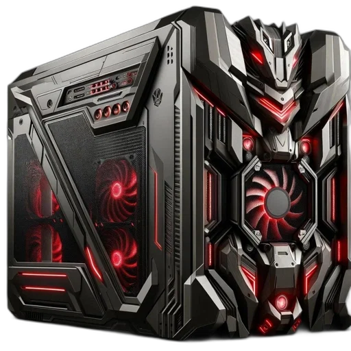 robot, cyberpunk, concept art, 3d render transparent PNG cut-out