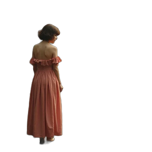 dress, jewelry, staff, crown transparent PNG cut-out