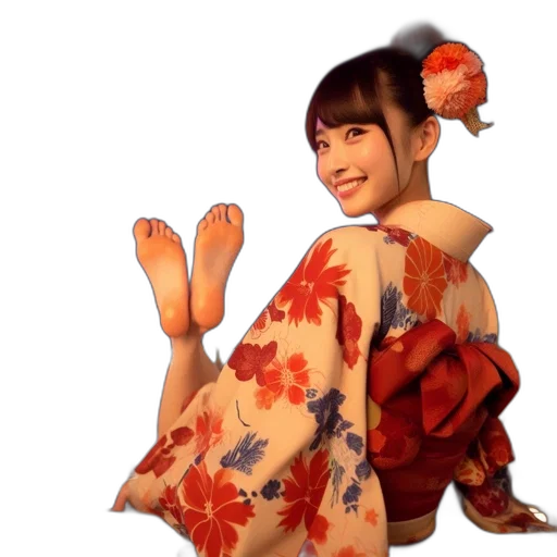 dress, umbrella, flower, staff transparent PNG cut-out