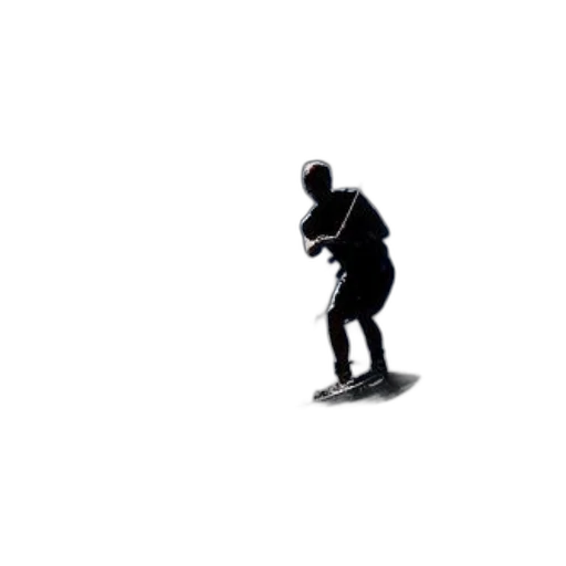 robot, shoes, staff, weapon transparent PNG cut-out