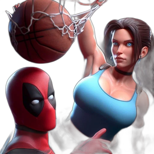 mask, concept art, comic book art, 3d render transparent PNG cut-out