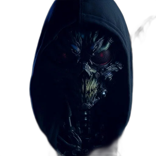 mask, creature, face, jacket transparent PNG cut-out