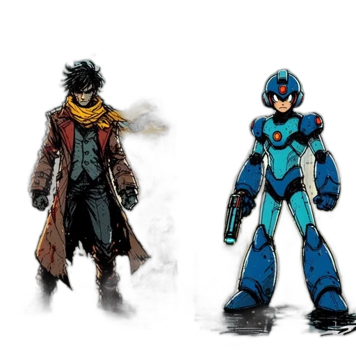 concept art, comic book art, fantasy art, 3d render transparent PNG cut-out