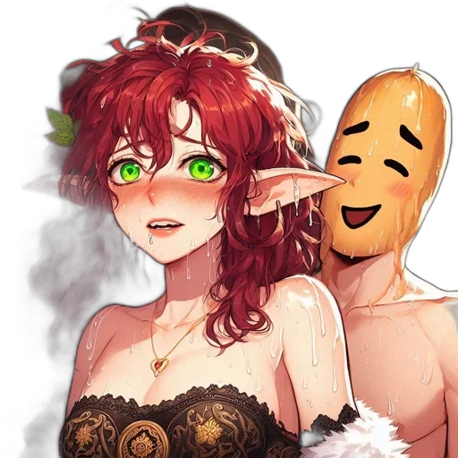 mask, dress, fantasy art, anime transparent PNG cut-out