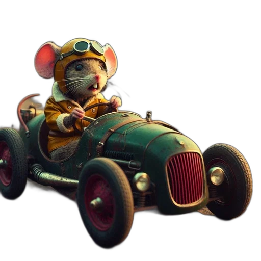 car, animal, 3d render, concept art transparent PNG cut-out