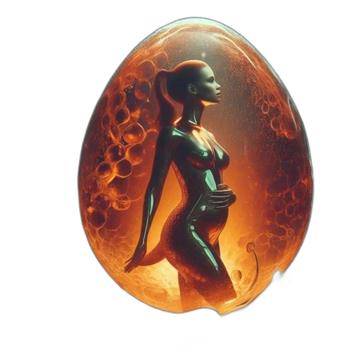 jewelry, dress, fantasy art, oil painting transparent PNG cut-out