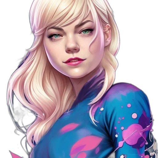 face, fantasy art, comic book art, concept art transparent PNG cut-out