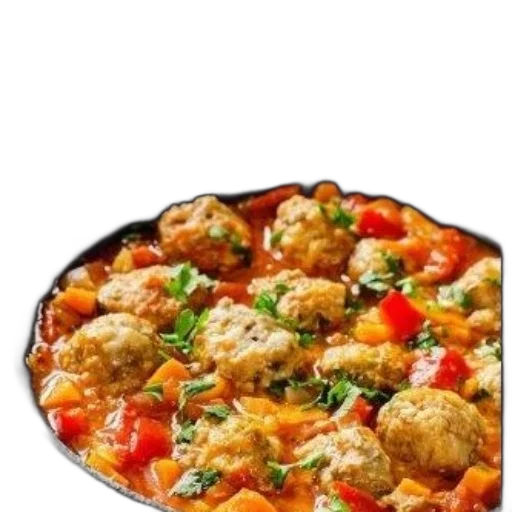 food, umbrella, 3d render, photorealistic transparent PNG cut-out