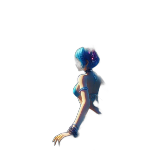 robot, creature, staff, dress transparent PNG cut-out