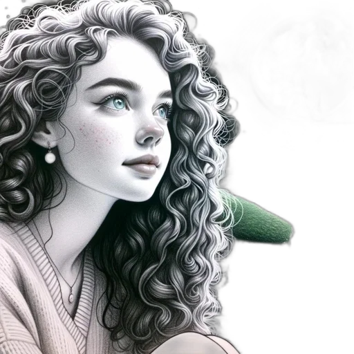 hair, dragon, face, fantasy art transparent PNG cut-out