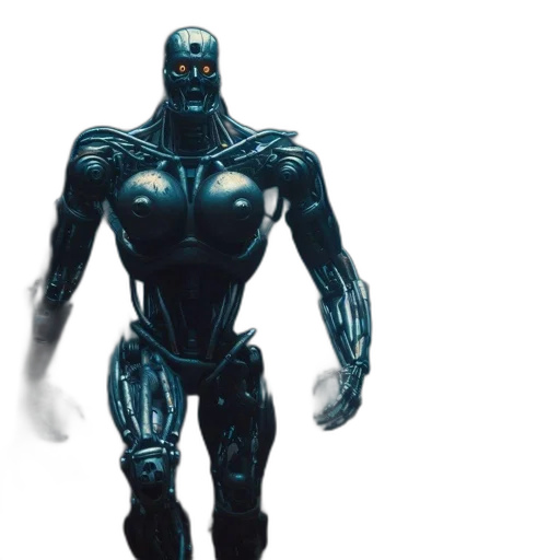 robot, creature, concept art, 3d render transparent PNG cut-out