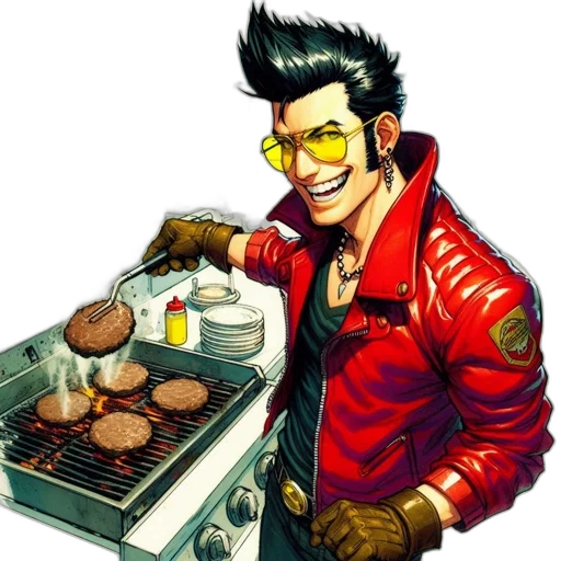 food, jacket, cartoon, comic book art transparent PNG cut-out