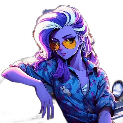 staff, jacket, hair, dress transparent PNG cut-out