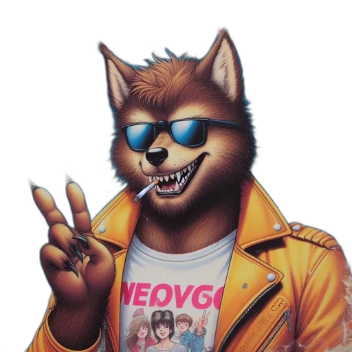 jacket, animal, face, mask transparent PNG cut-out