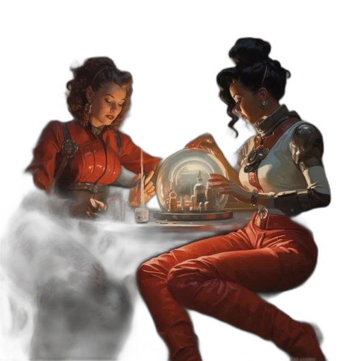 concept art, fantasy art, comic book art, photorealistic transparent PNG cut-out