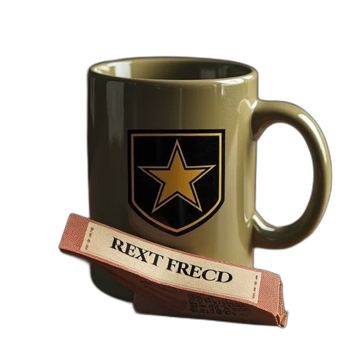 staff, 3d render, army, mug transparent PNG cut-out