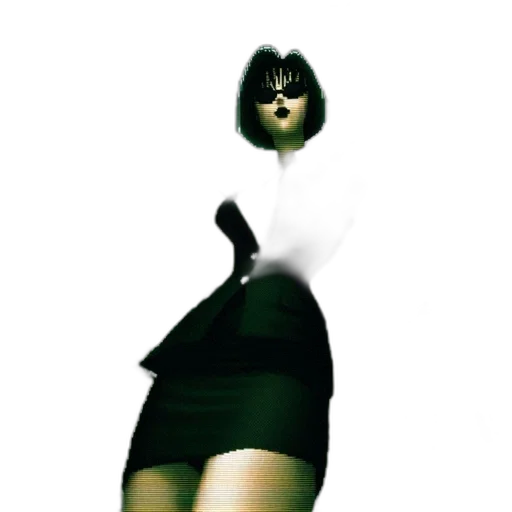dress, mask, staff, creature transparent PNG cut-out