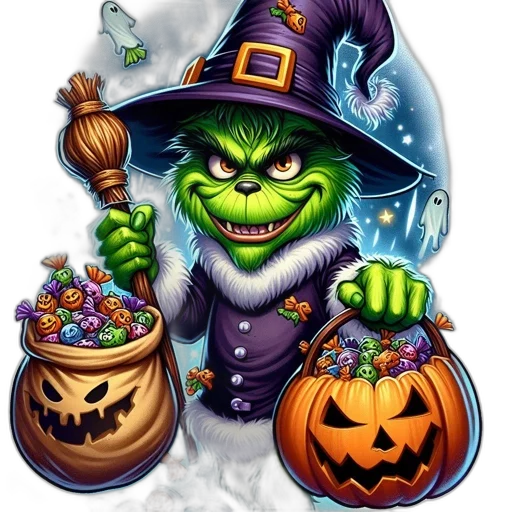 fantasy art, green, furry, creature transparent PNG cut-out