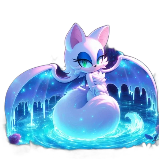 concept art, fantasy art, vaporwave, pixel art transparent PNG cut-out