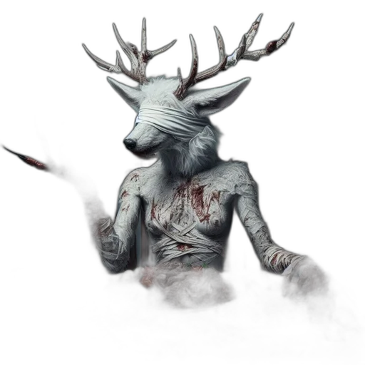 creature, animal, staff, mask transparent PNG cut-out