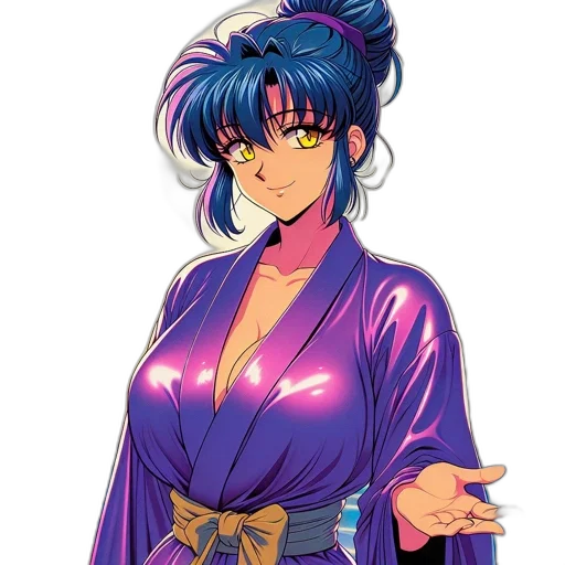 dress, staff, jacket, vaporwave transparent PNG cut-out