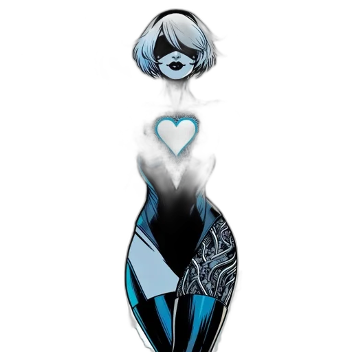 dress, jewelry, comic book art, concept art transparent PNG cut-out