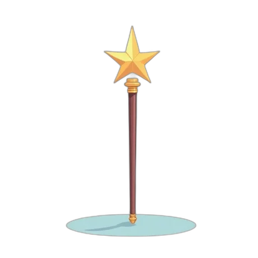 staff, sword, weapon, crown transparent PNG cut-out